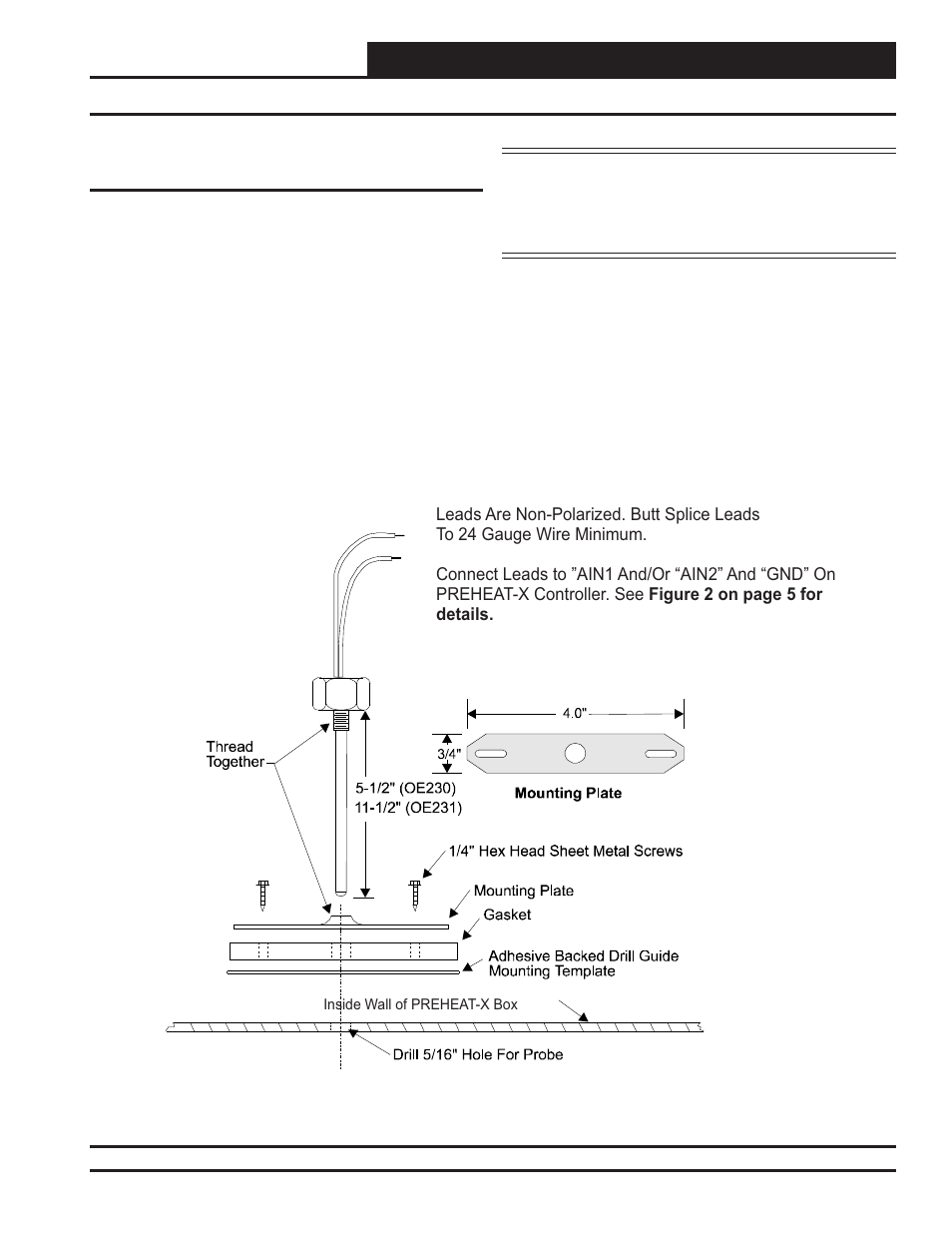 Appendix a, Leaving air temperature sensor installation | Orion System PREHEAT-X User Manual | Page 23 / 28