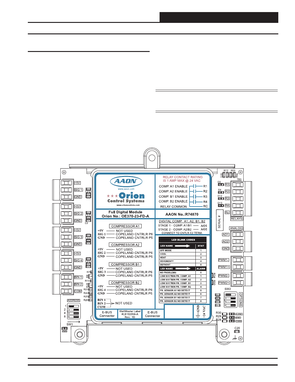 Module overview | Orion System Full Digital Module User Manual | Page 3 / 16