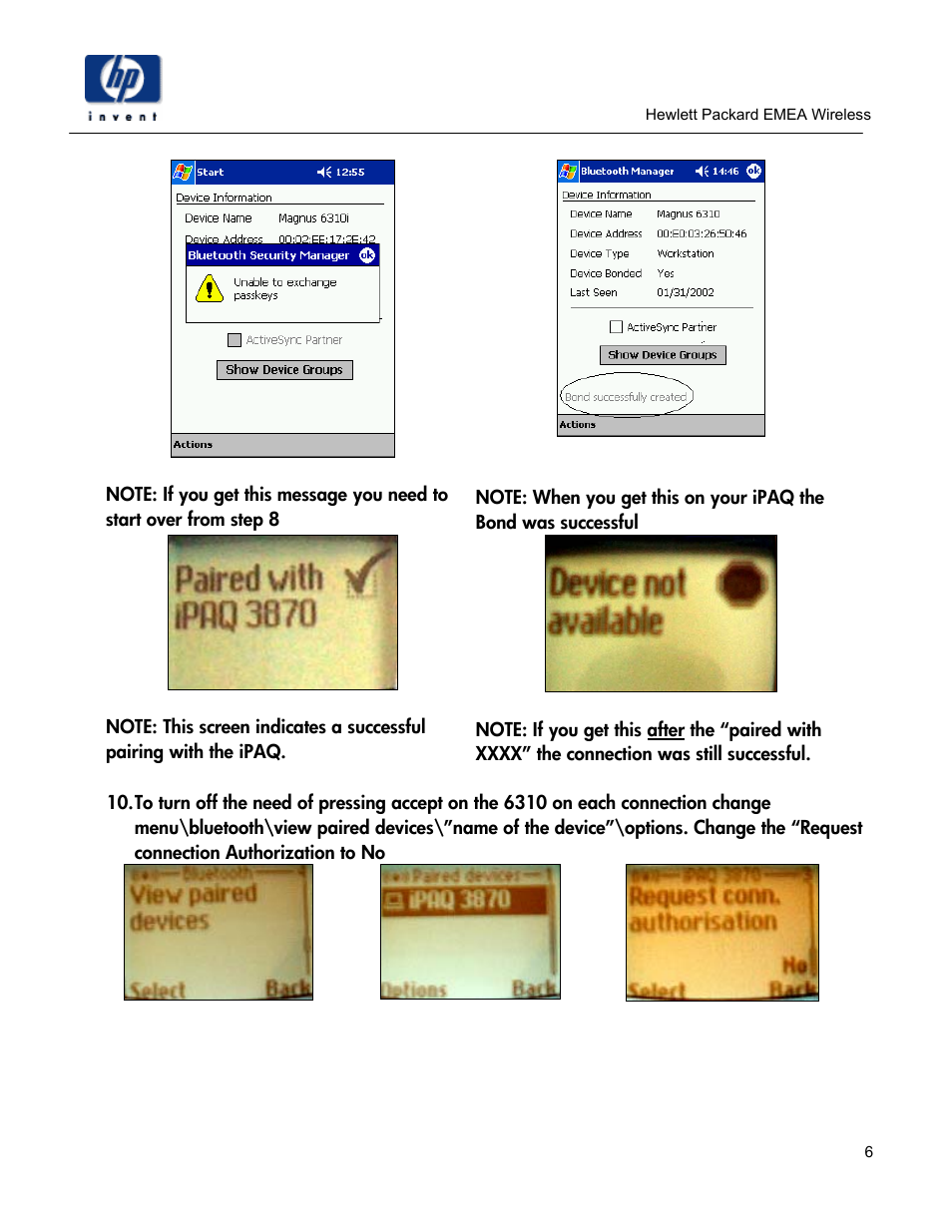 Compaq ipaq 3970 User Manual | Page 6 / 8