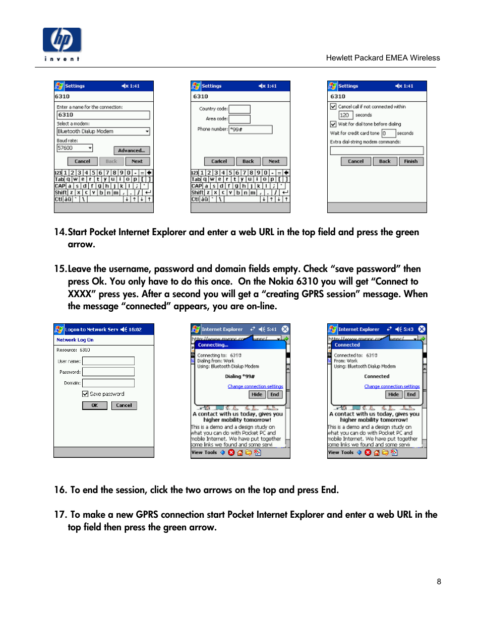 Compaq ipaq 3970 User Manual | Page 8 / 8