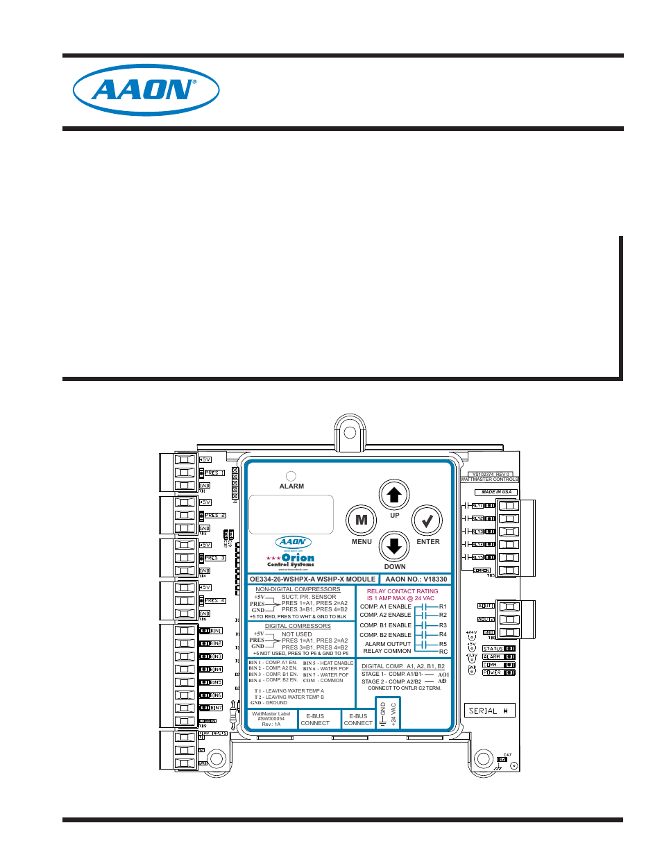 Orion System Water Source Heat Pump X Module User Manual | 32 pages