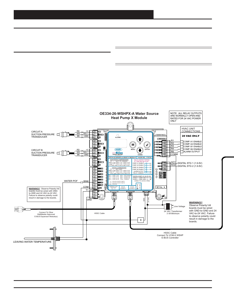 Wshp-x module, Installation & wiring, Technical guide 10 | Orion System Water Source Heat Pump X Module User Manual | Page 10 / 32