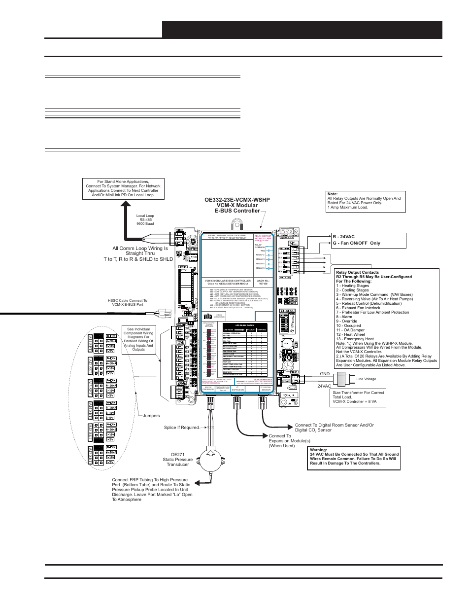 Wshp-x module, Installation and wiring, Technical guide | All comm loop wiring is straight thru, T to t, r to r & shld to shld | Orion System Water Source Heat Pump X Module User Manual | Page 15 / 32