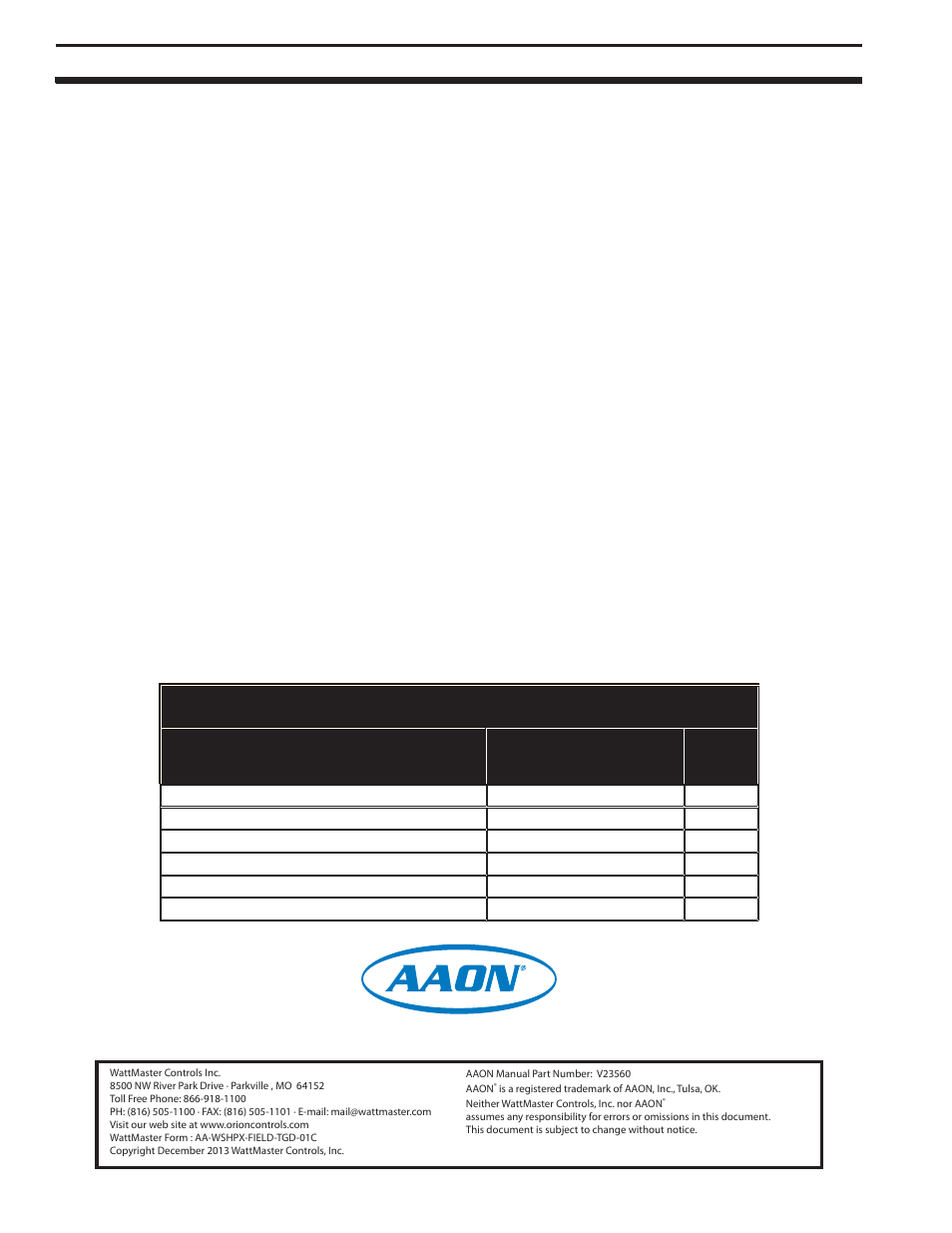 Orion System Water Source Heat Pump X Module User Manual | Page 2 / 32