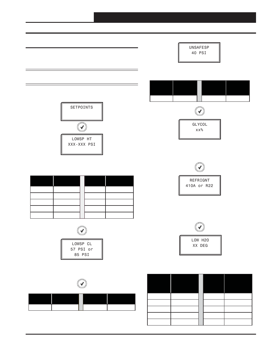 Wshp-x module, Setpoint screens, Technical guide | Setpoint status screens | Orion System Water Source Heat Pump X Module User Manual | Page 25 / 32