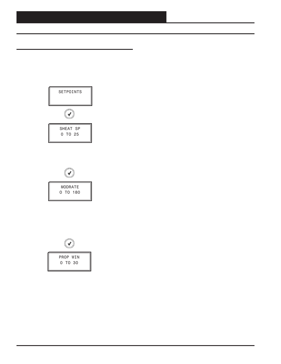 Dual electronic expansion valve module, Setpoints screens, Technical guide 16 setpoints screens | Orion System Dual Electronic Expansion Valve Module User Manual | Page 16 / 24