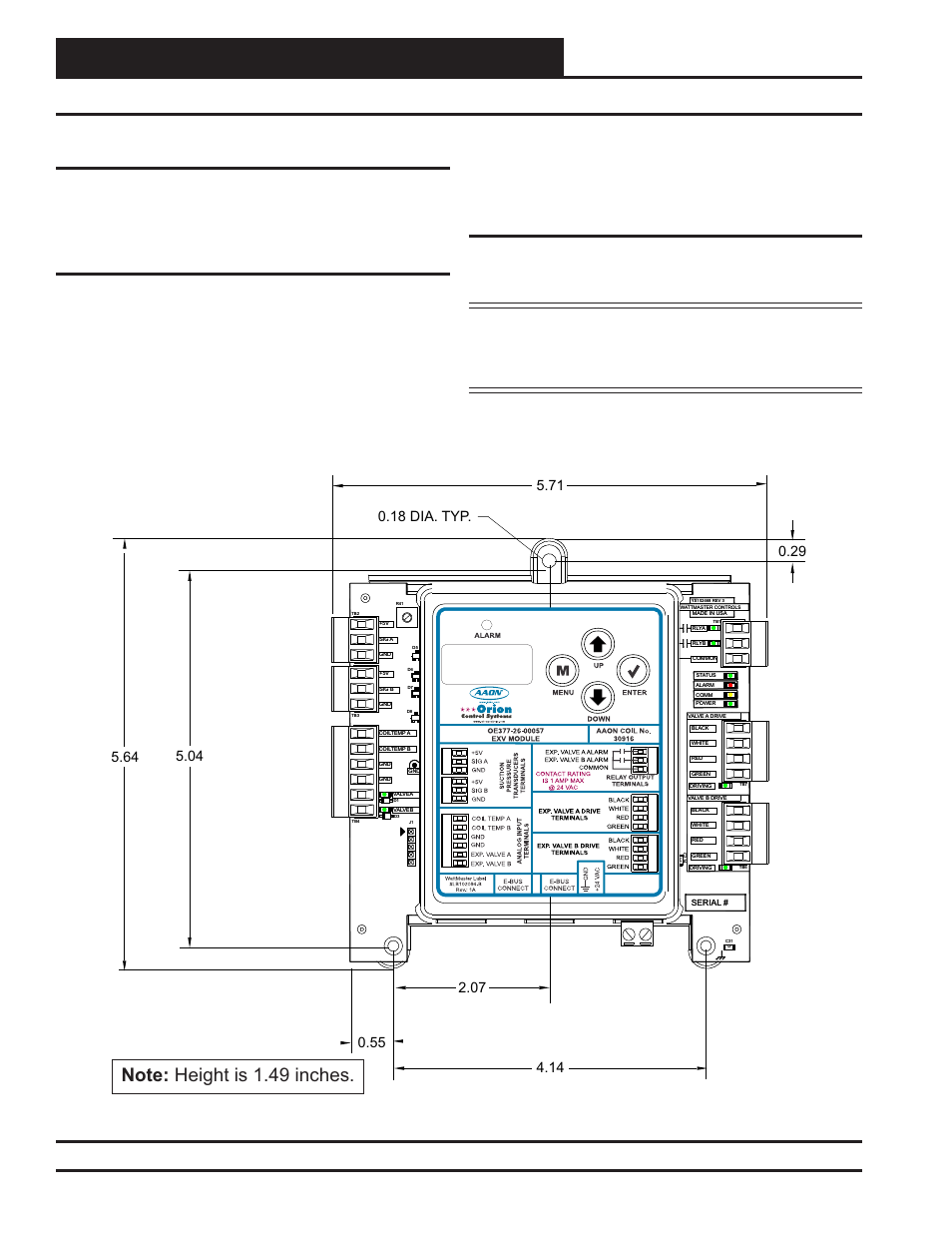 Dual electronic expansion valve module, Dimensions and mounting, Technical guide 6 | Power supply, Environmental requirements, Mounting | Orion System Dual Electronic Expansion Valve Module User Manual | Page 6 / 24