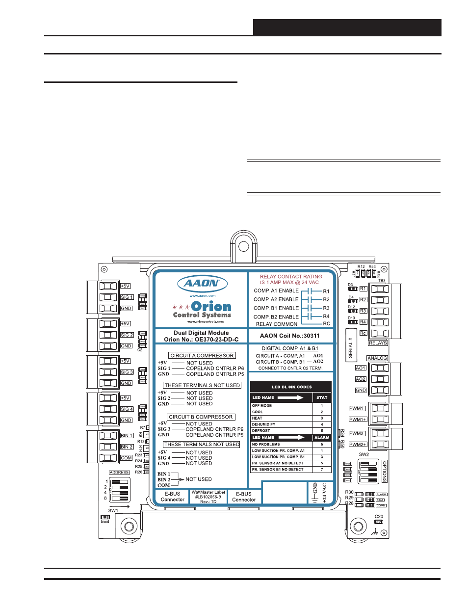 Module overview | Orion System Dual Digital Module User Manual | Page 3 / 16