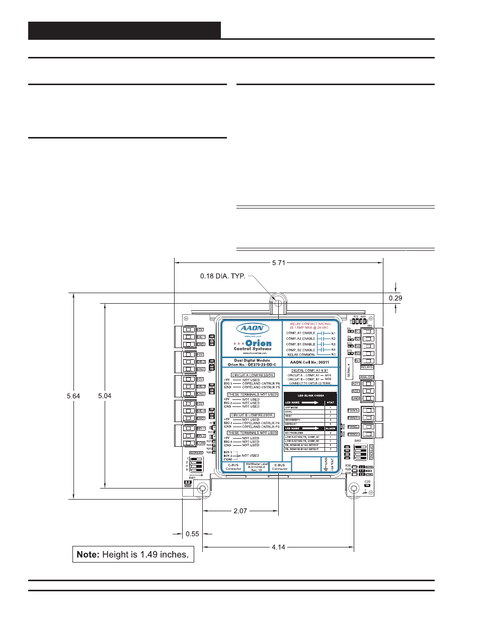 Installation and wiring | Orion System Dual Digital Module User Manual | Page 4 / 16