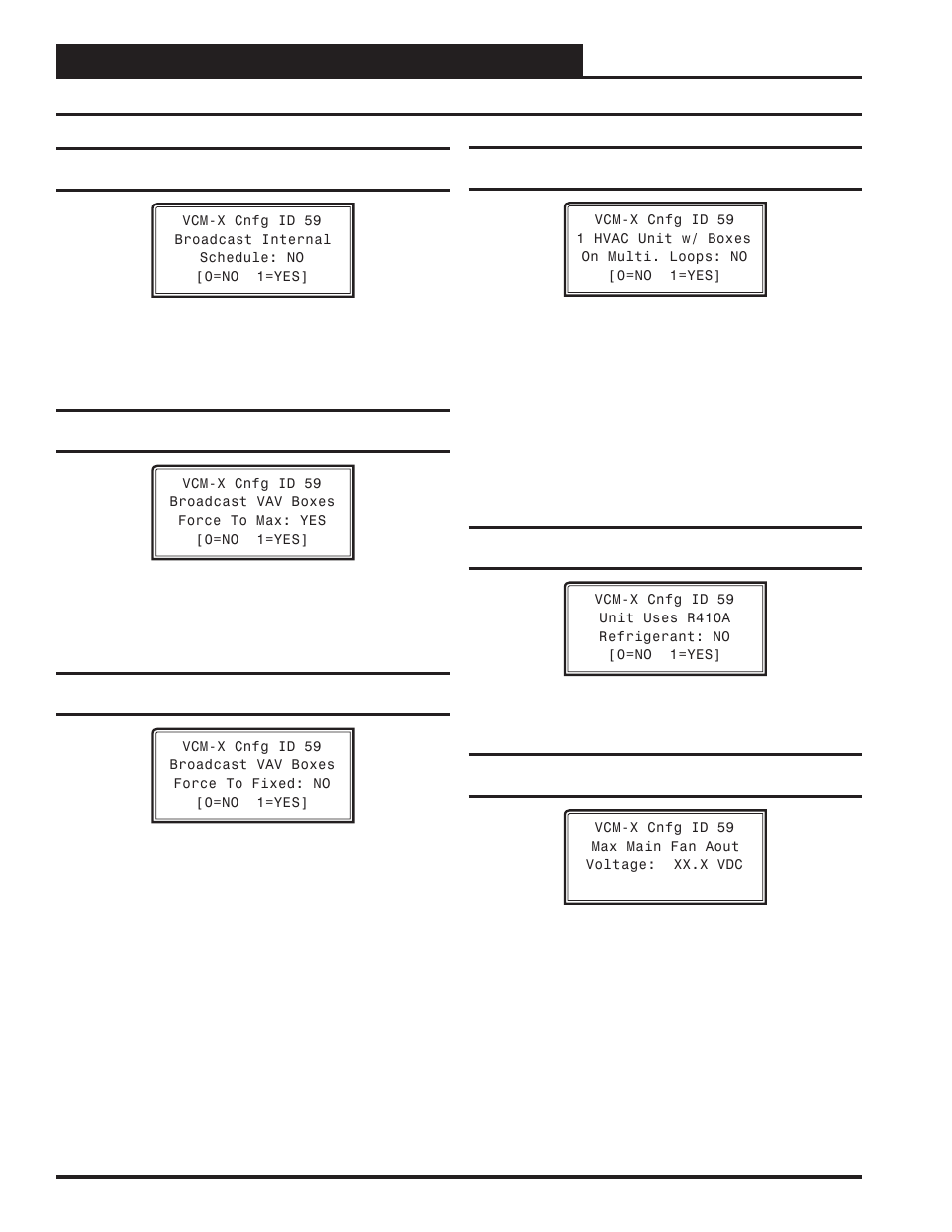 Vcm-x configuration, Vcm-x confi guration screens, Vcm-x / rne operator interfaces technical guide 26 | Orion System VCM-X/RNE Operator Interfaces User Manual | Page 26 / 84