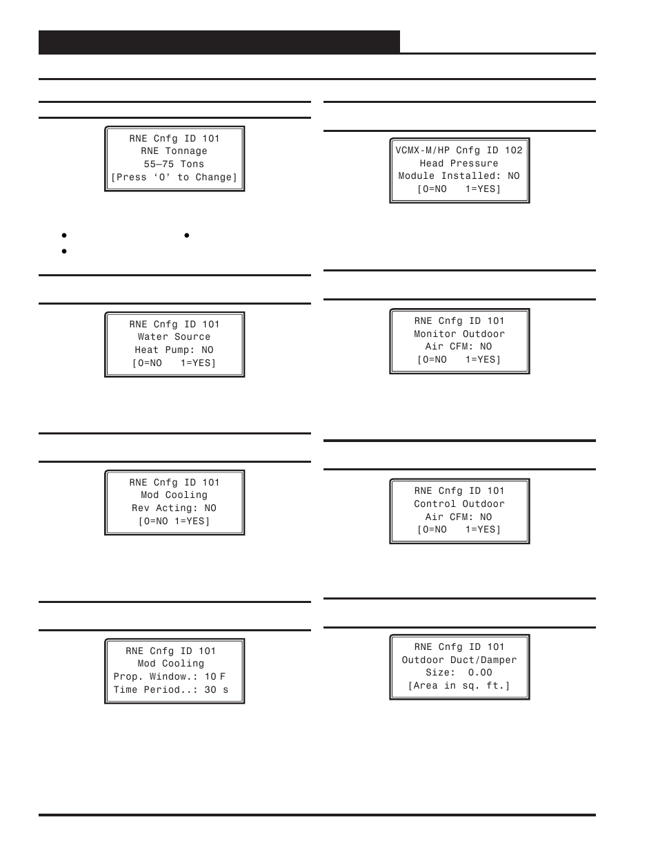 Rne configuration, Rne confi guration screens, Vcm-x / rne operator interfaces technical guide 32 | Orion System VCM-X/RNE Operator Interfaces User Manual | Page 32 / 84