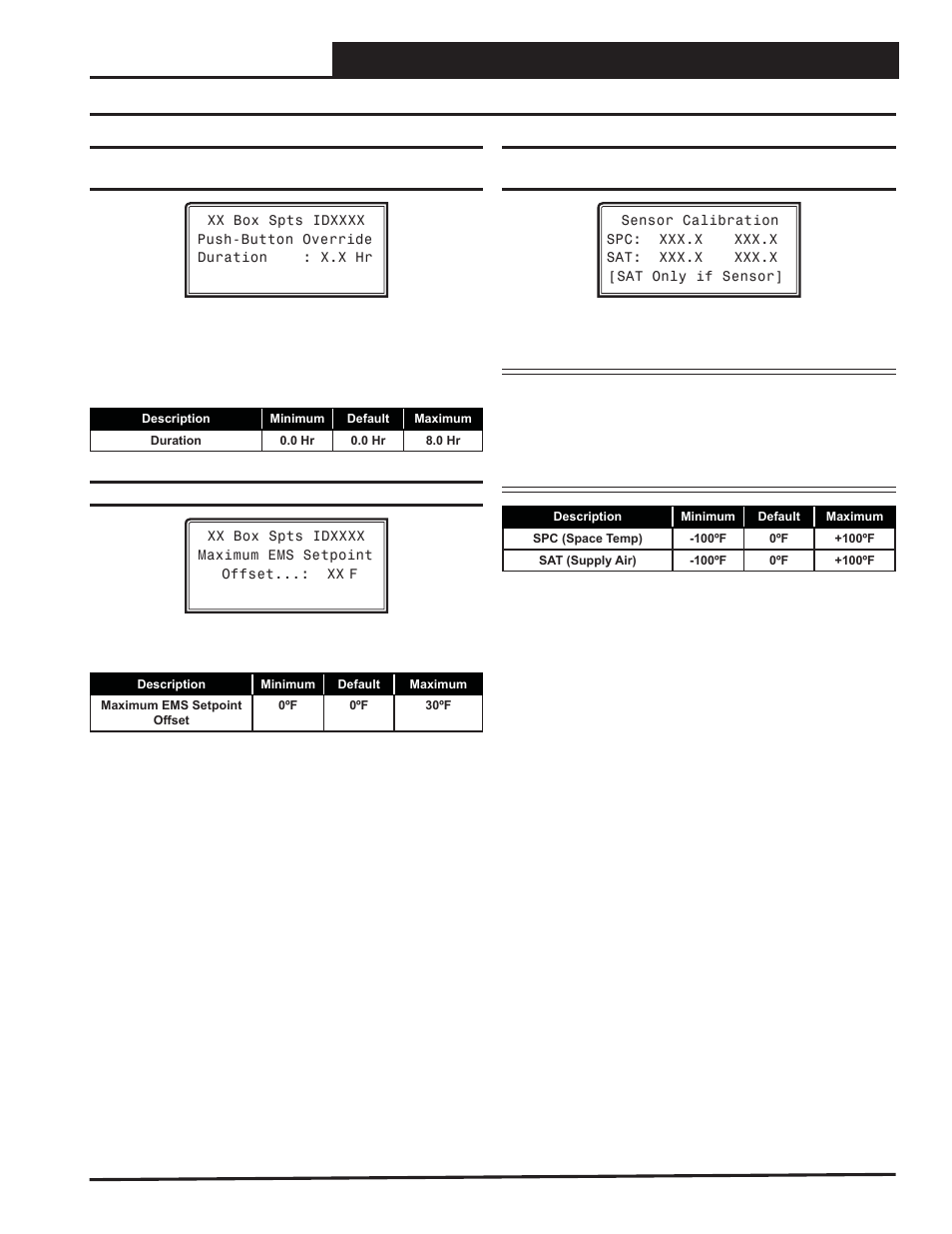 Vav/zone controller programming, Vav/zone setpoint screens, Vcm-x / rne operator interfaces technical guide 63 | Orion System VCM-X/RNE Operator Interfaces User Manual | Page 63 / 84