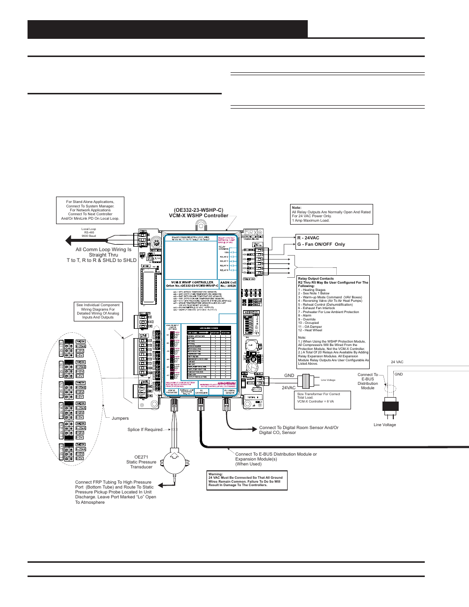 Water source heat pump module, Installation & wiring, Technical guide 8 | Vcm-x wshp to water source heat pump module wiring | Orion System Water Source Heat Pump Module User Manual | Page 8 / 20