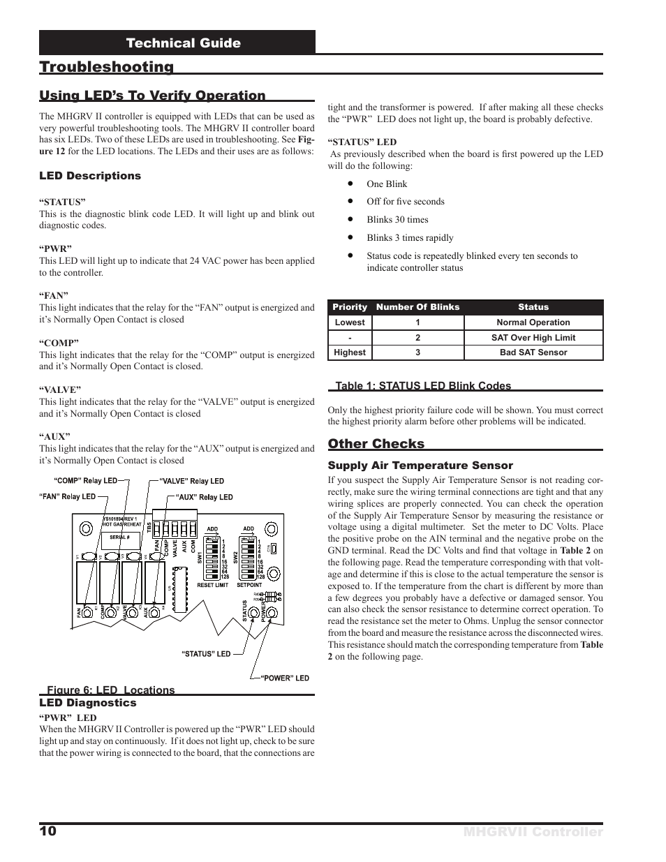 Troubleshooting | Orion System MHGRV II User Manual | Page 10 / 12