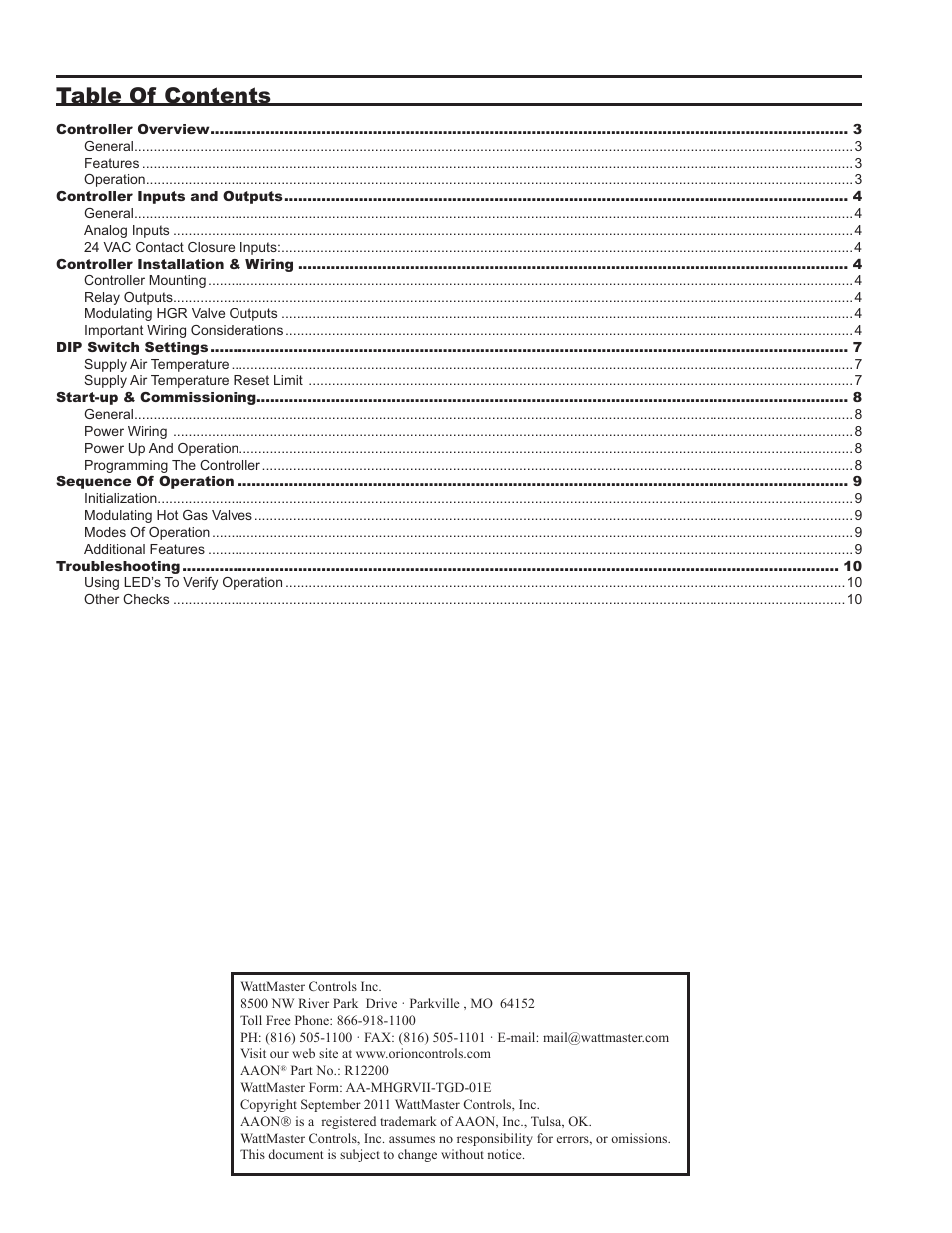 Orion System MHGRV II User Manual | Page 2 / 12