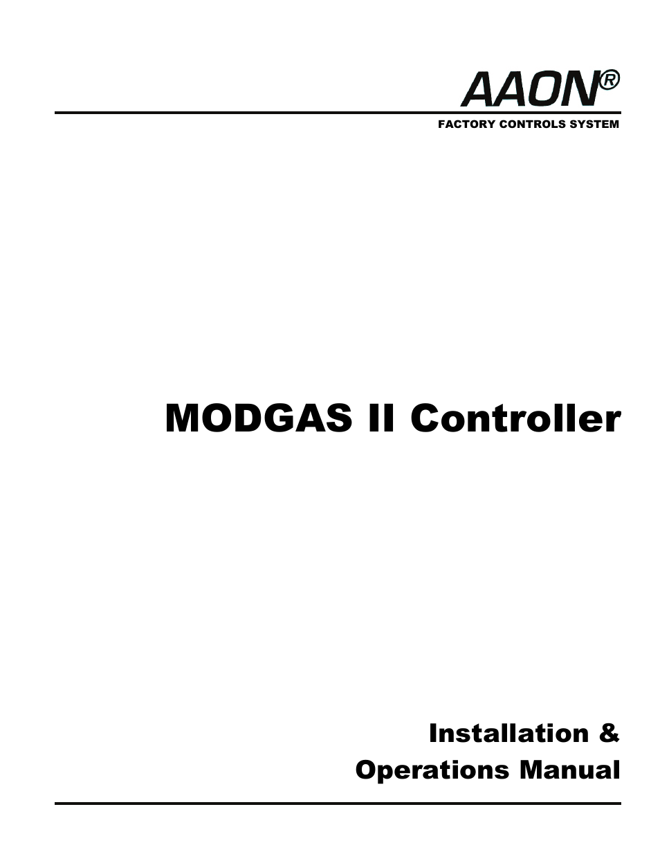 Orion System MODGAS II User Manual | 22 pages