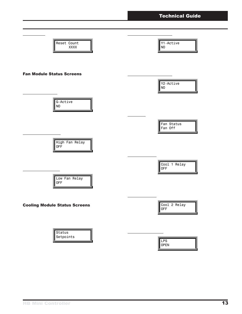 Hb mini controller technical guide 13 | Orion System HB Mini User Manual | Page 13 / 24