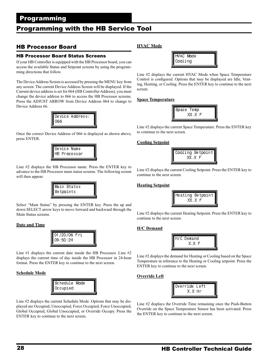 Programming, Programming with the hb service tool | Orion System HB Controller User Manual | Page 28 / 48