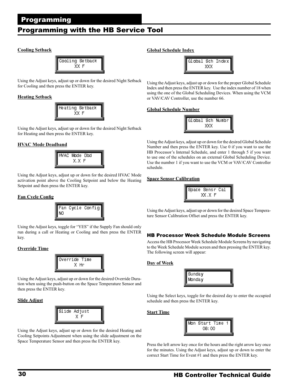 Programming, Programming with the hb service tool | Orion System HB Controller User Manual | Page 30 / 48
