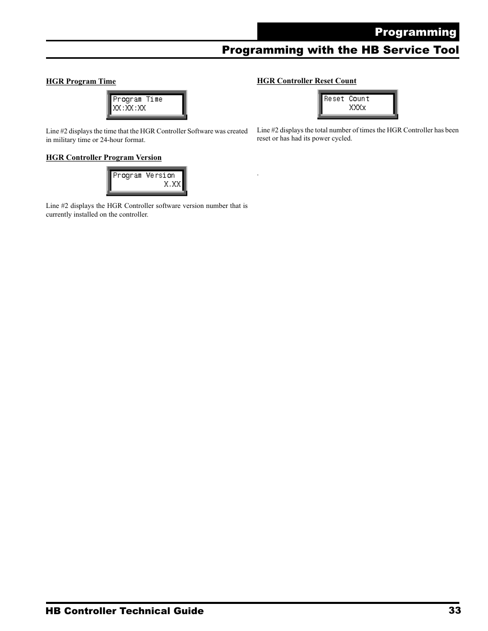 Programming, Programming with the hb service tool | Orion System HB Controller User Manual | Page 33 / 48