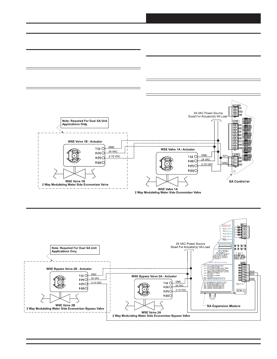 Installation & wiring, Water side economizer wiring | Orion System SA Controller User Manual | Page 17 / 70
