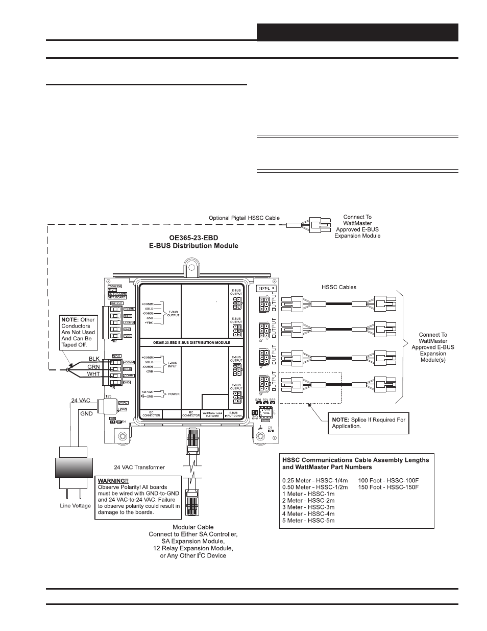 Installation & wiring, E-bus distribution module overview and wiring | Orion System SA Controller User Manual | Page 31 / 70