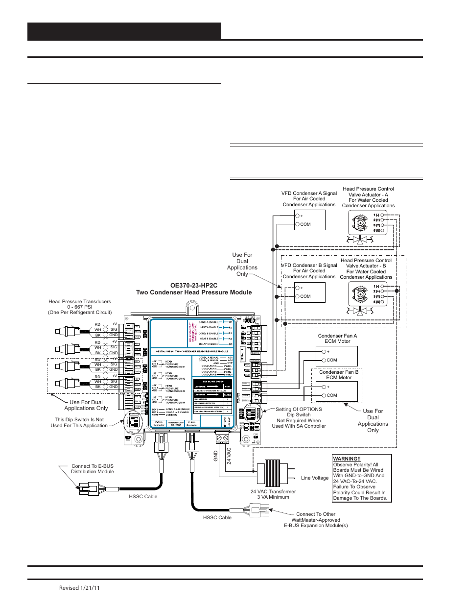 Installation & wiring, Sa controller technical guide 32, Two condenser head pressure module | Zone | Orion System SA Controller User Manual | Page 32 / 70