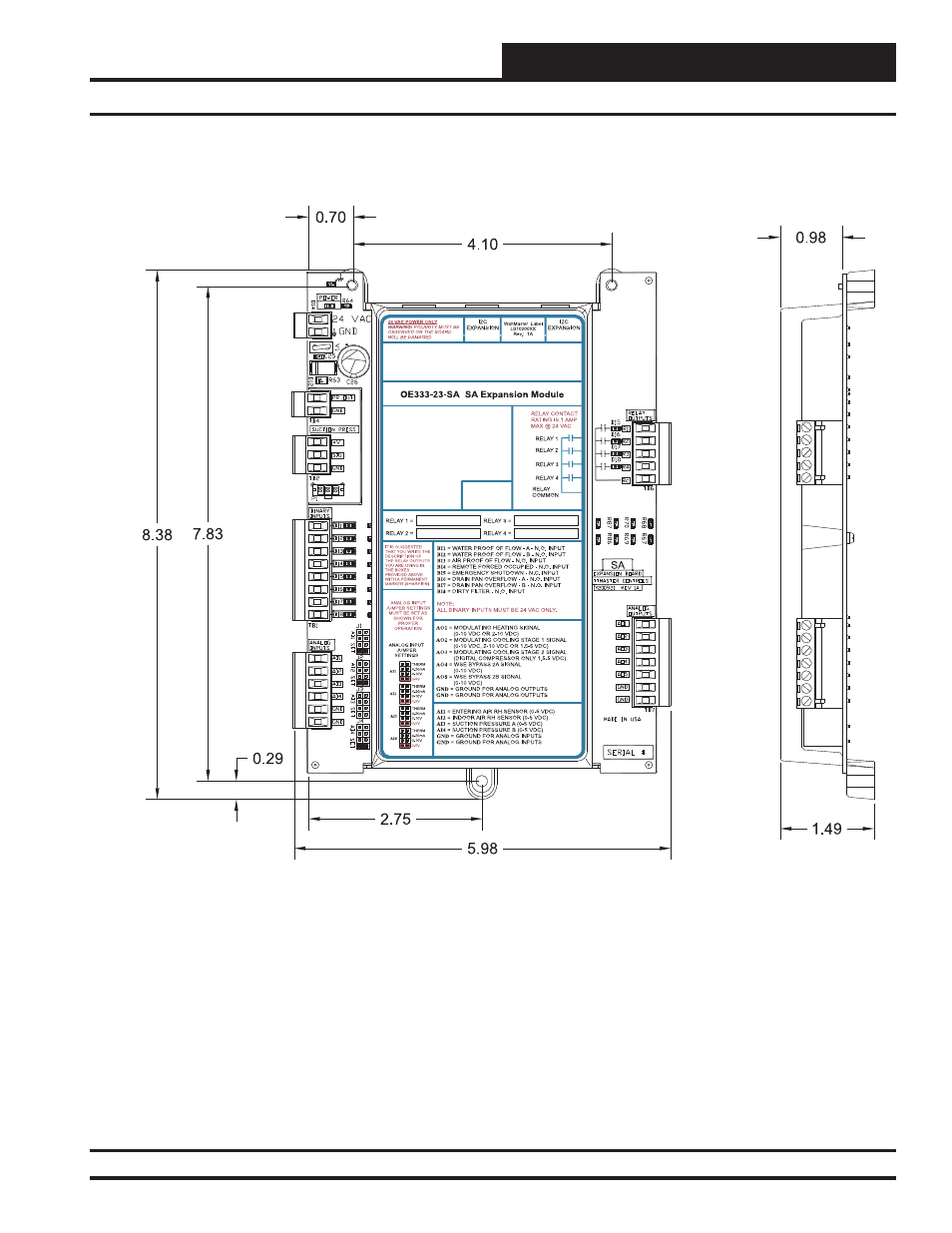 Orion System SA Controller User Manual | Page 7 / 70