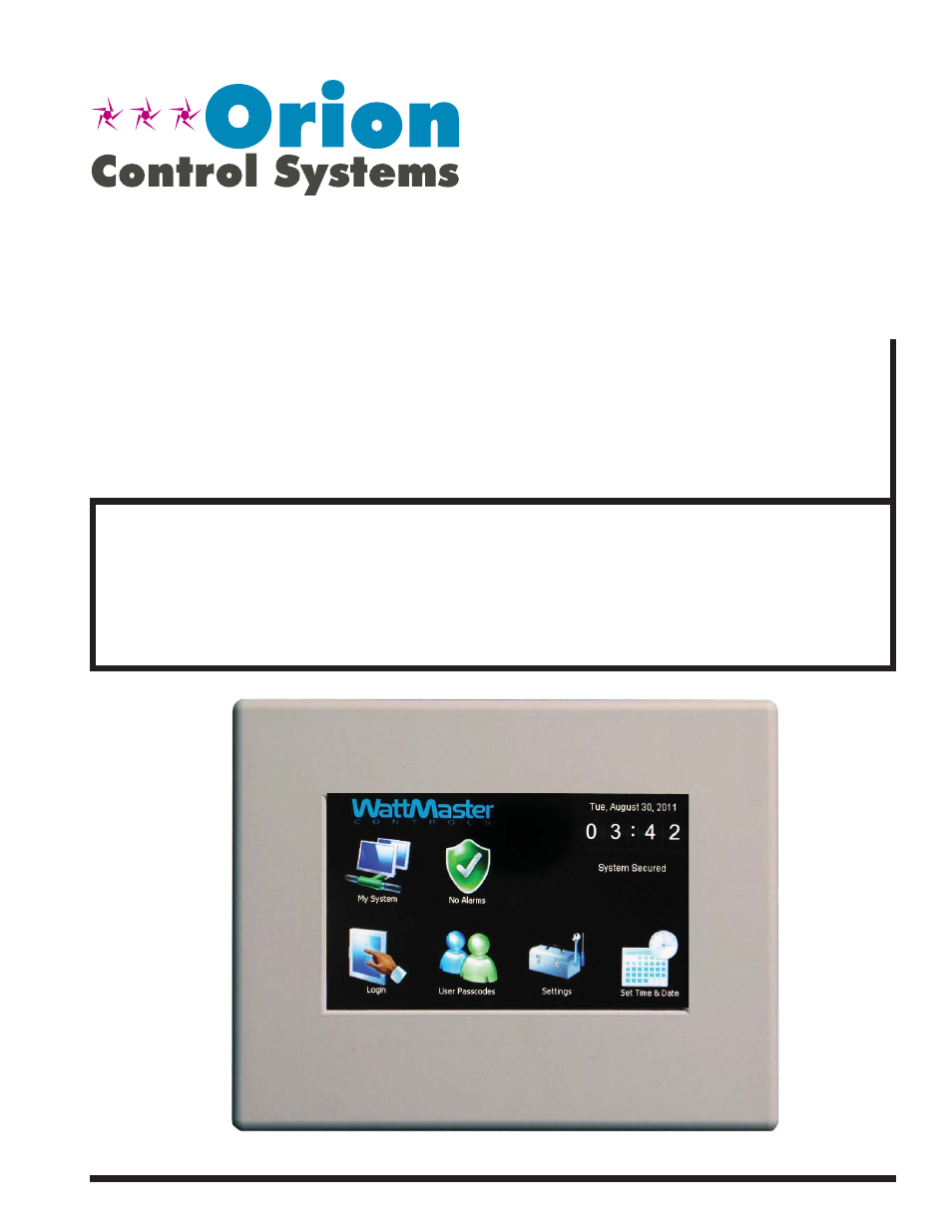 Orion System System Manager TS II In-House User Manual | 84 pages