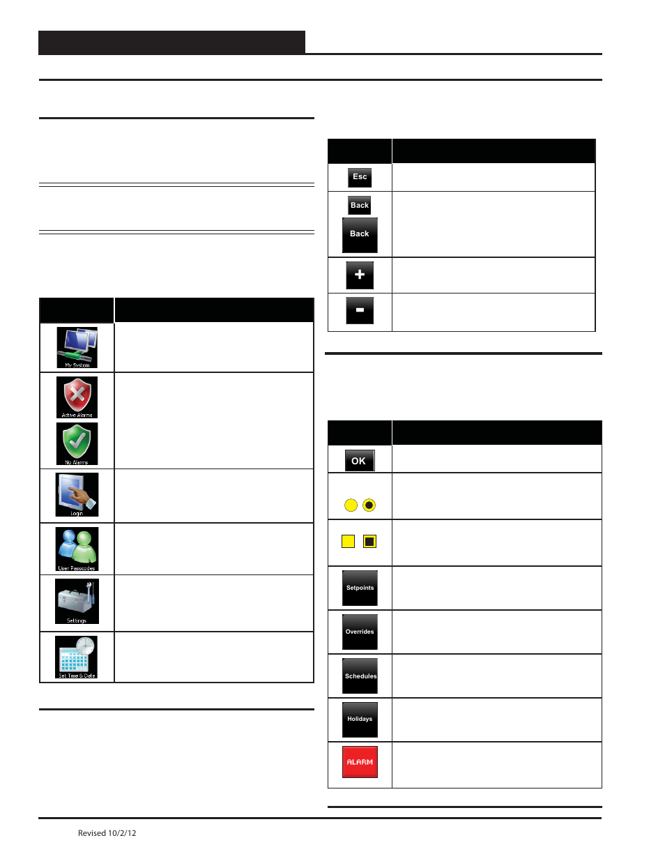 Navigation, Main screen icons and button functions, Smts ii technical guide 12 | Icons and button functions, Zone | Orion System System Manager TS II In-House User Manual | Page 12 / 84