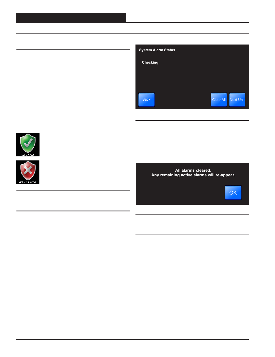 Main screen functions, Polling for alarms, Smts ii technical guide 18 | Alarm polling | Orion System System Manager TS II In-House User Manual | Page 18 / 84