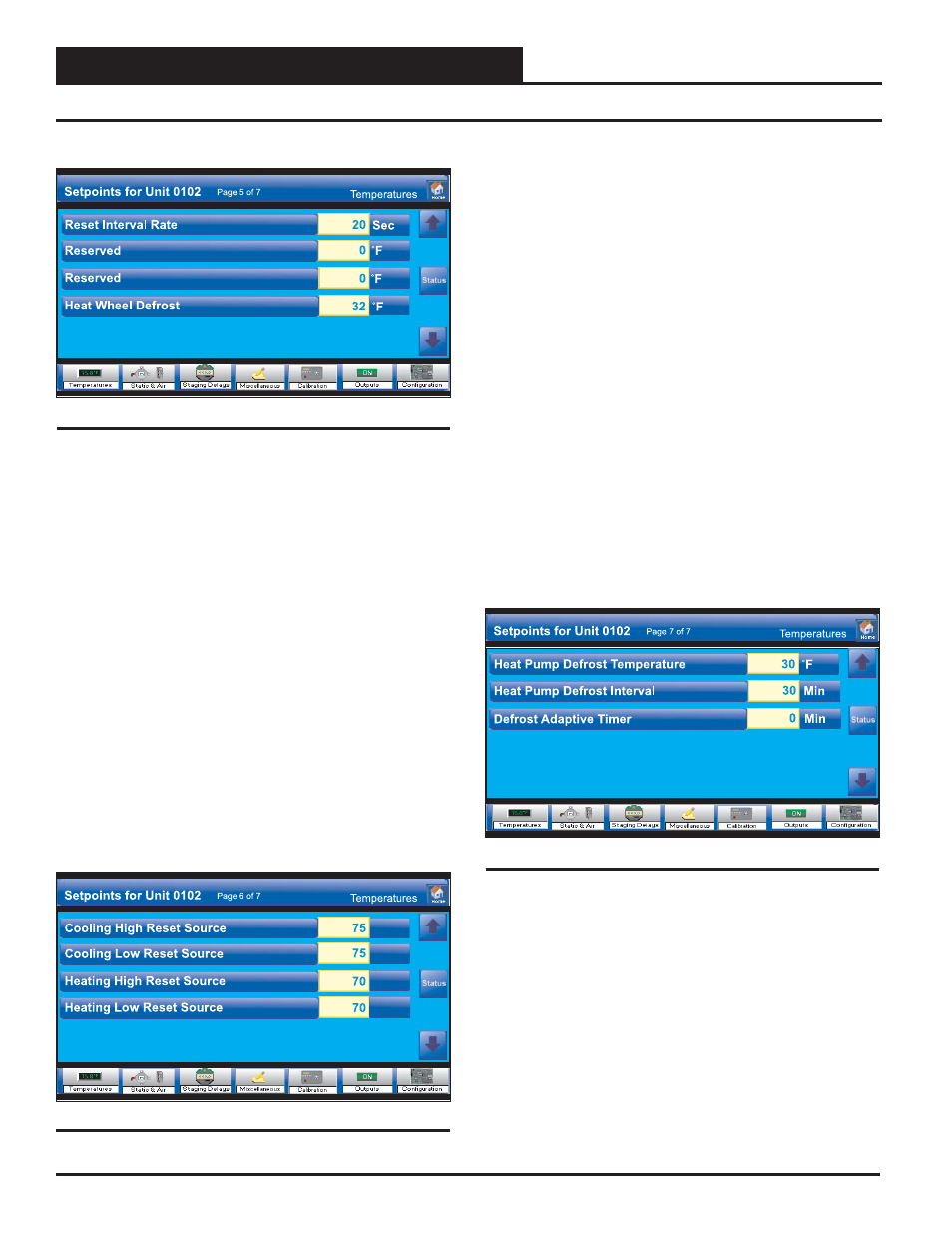 Vcm & vcm-x controllers, Vcm & vcm-x temperature setpoints, Smts ii technical guide 34 | Orion System System Manager TS II In-House User Manual | Page 34 / 84