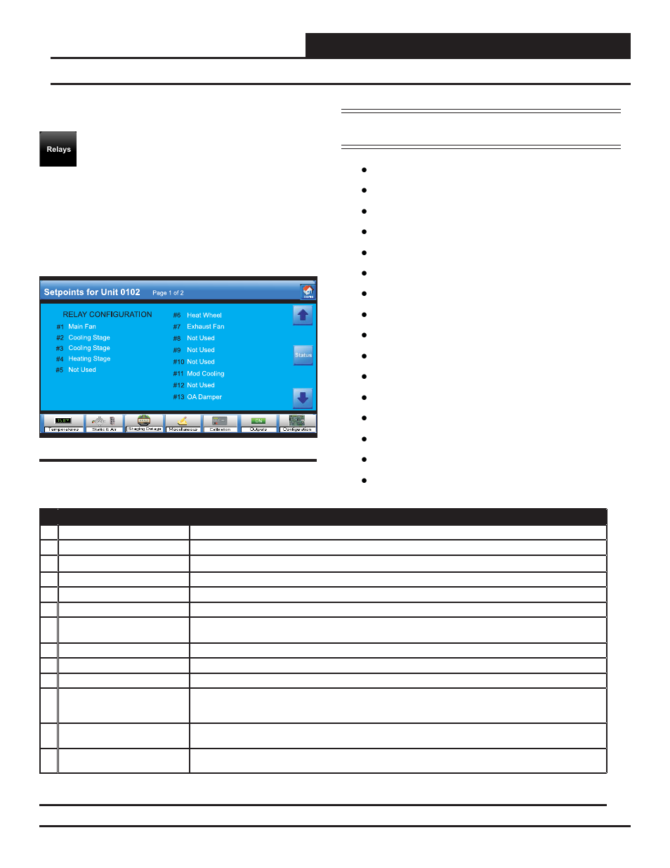 Vcm & vcm-x controllers, Vcm & vcm-x relays setpoints, Smts ii technical guide | Orion System System Manager TS II In-House User Manual | Page 41 / 84