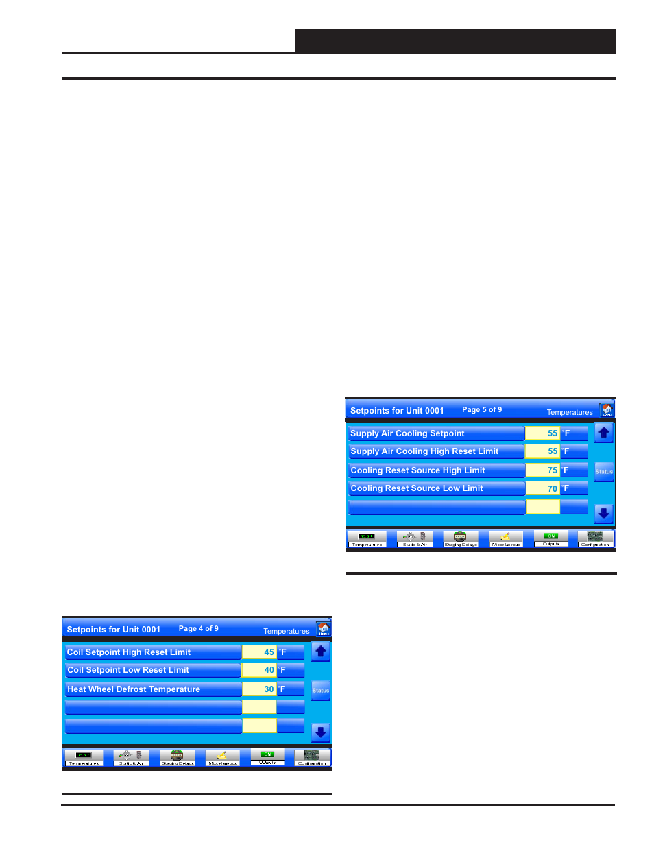 Vcm, vcm-x & vcb-x controllers, Vcb-x controllers, Vcb-x temperature setpoints | Smts ii technical guide | Orion System System Manager TS II In-House User Manual | Page 51 / 84
