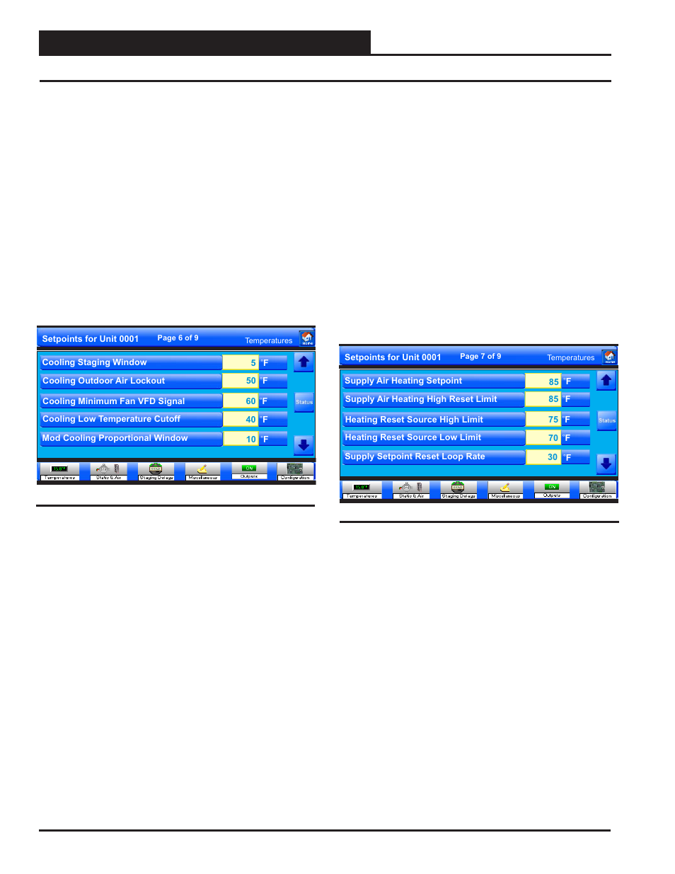 Vcm, vcm-x & vcb-x controllers, Vcb-x controllers, Vcb-x temperature setpoints | Smts ii technical guide 52, Zone | Orion System System Manager TS II In-House User Manual | Page 52 / 84