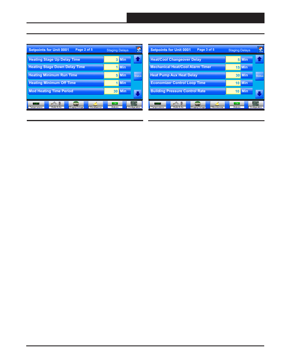 Vcm, vcm-x & vcb-x controllers, Vcb-x controllers vcb-x staging delay setpoints, Smts ii technical guide | Orion System System Manager TS II In-House User Manual | Page 57 / 84