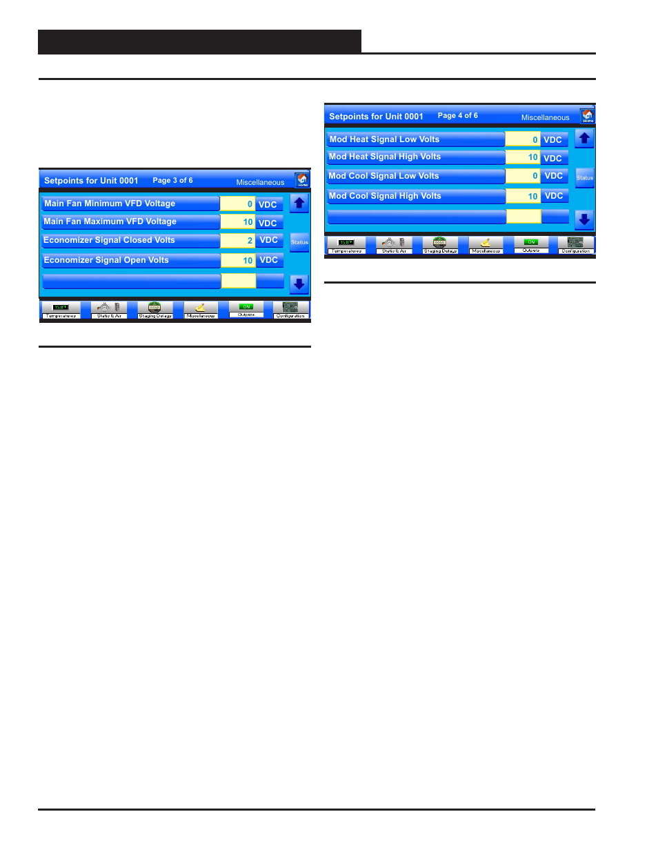 Vcm, vcm-x & vcb-x controllers, Vcb-x controllers vcb-x miscellaneous setpoints, Smts ii technical guide 60 | Zone | Orion System System Manager TS II In-House User Manual | Page 60 / 84