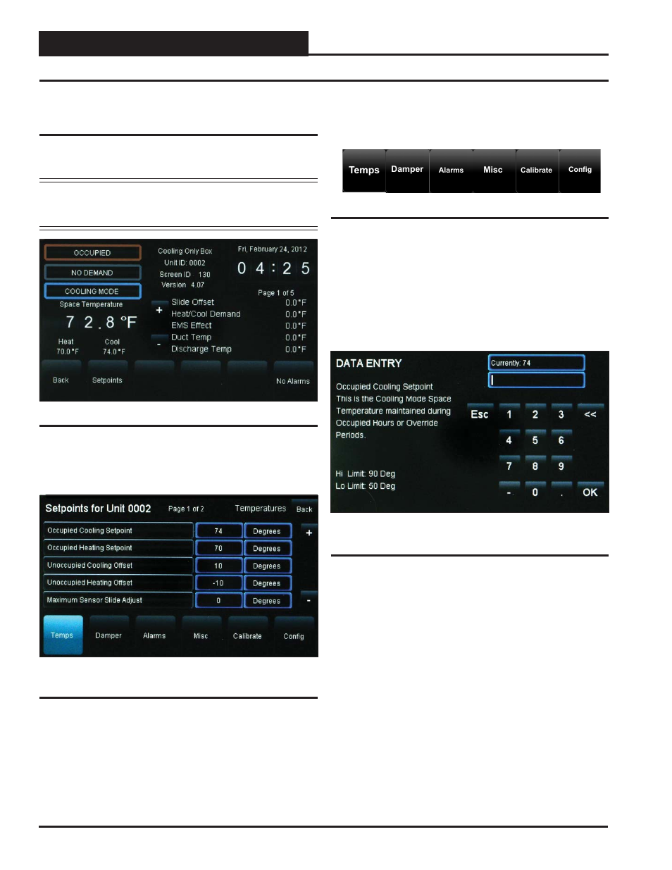 Vav/zone controllers, Accessing and entering vav/zone setpoints, Smts ii technical guide 64 | Orion System System Manager TS II In-House User Manual | Page 64 / 84