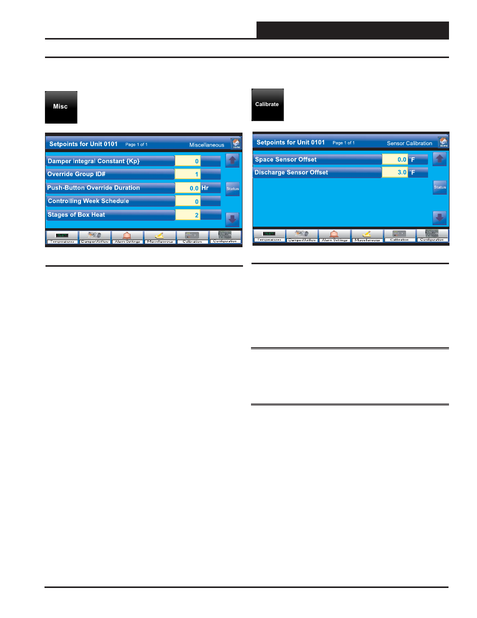 Vav/zone controllers, Vav/zone miscellaneous & calibration setpoints, Smts ii technical guide | Orion System System Manager TS II In-House User Manual | Page 69 / 84