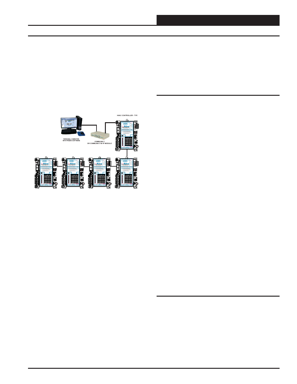 Interconnected system, Systems design technical guide, 7personal computer with prism ii software | Communication device options, Add-on controller requirements | Orion System Systems Design User Manual | Page 7 / 32