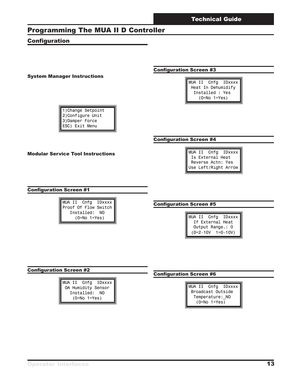 Programming the mua ii d controller | Orion System MUA II D Controllers Operator Interfaces User Manual | Page 13 / 24