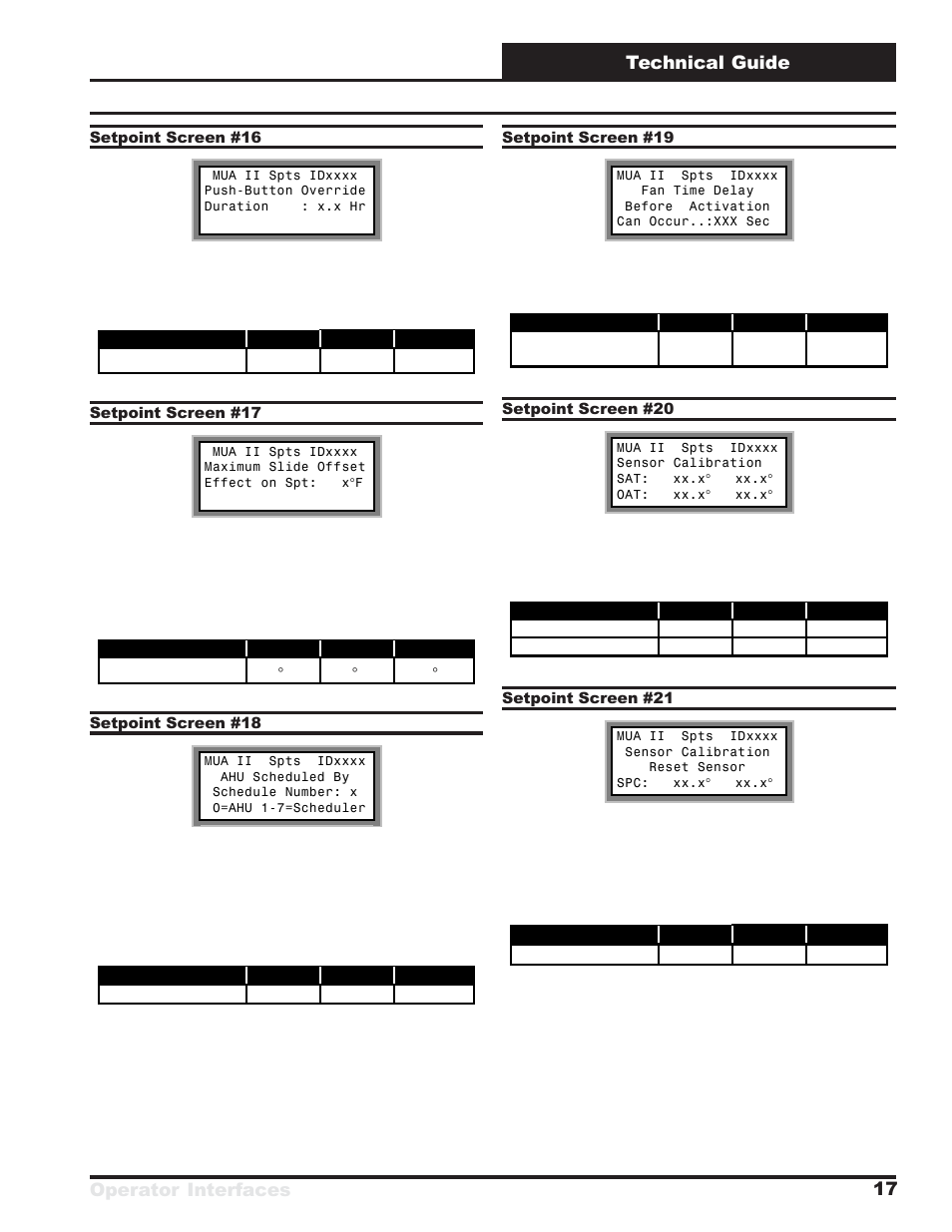 Operator interfaces technical guide 17 | Orion System MUA II D Controllers Operator Interfaces User Manual | Page 17 / 24