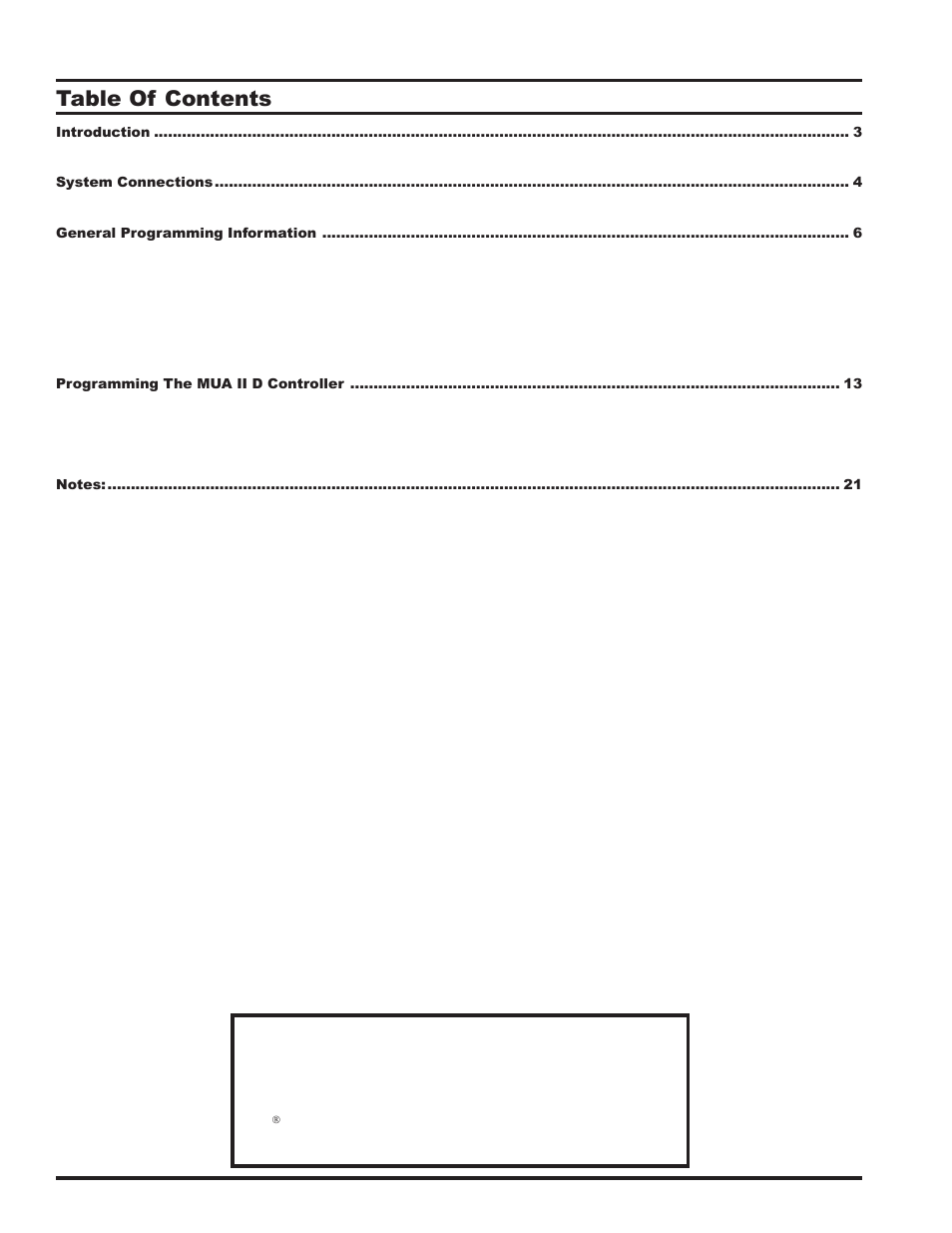 Orion System MUA II D Controllers Operator Interfaces User Manual | Page 2 / 24