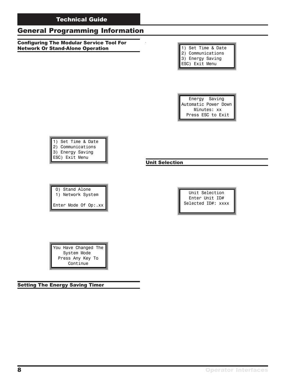 General programming information | Orion System MUA II D Controllers Operator Interfaces User Manual | Page 8 / 24