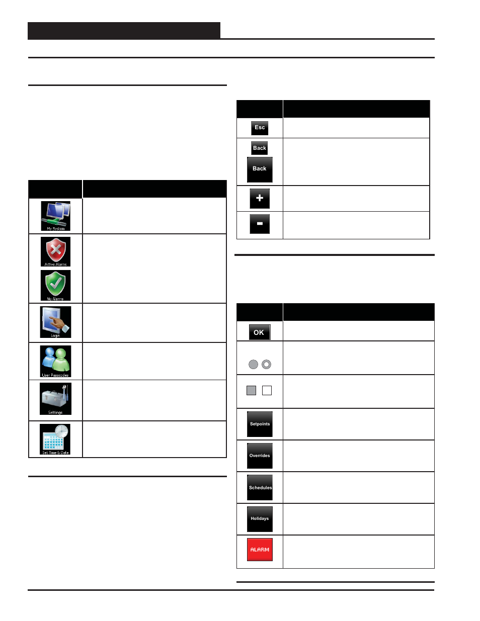 Navigation, Main screen icons and button functions, Smts technical guide 12 | Icons and button functions, Zone | Orion System OE392-10 System Manager TS User Manual | Page 12 / 80