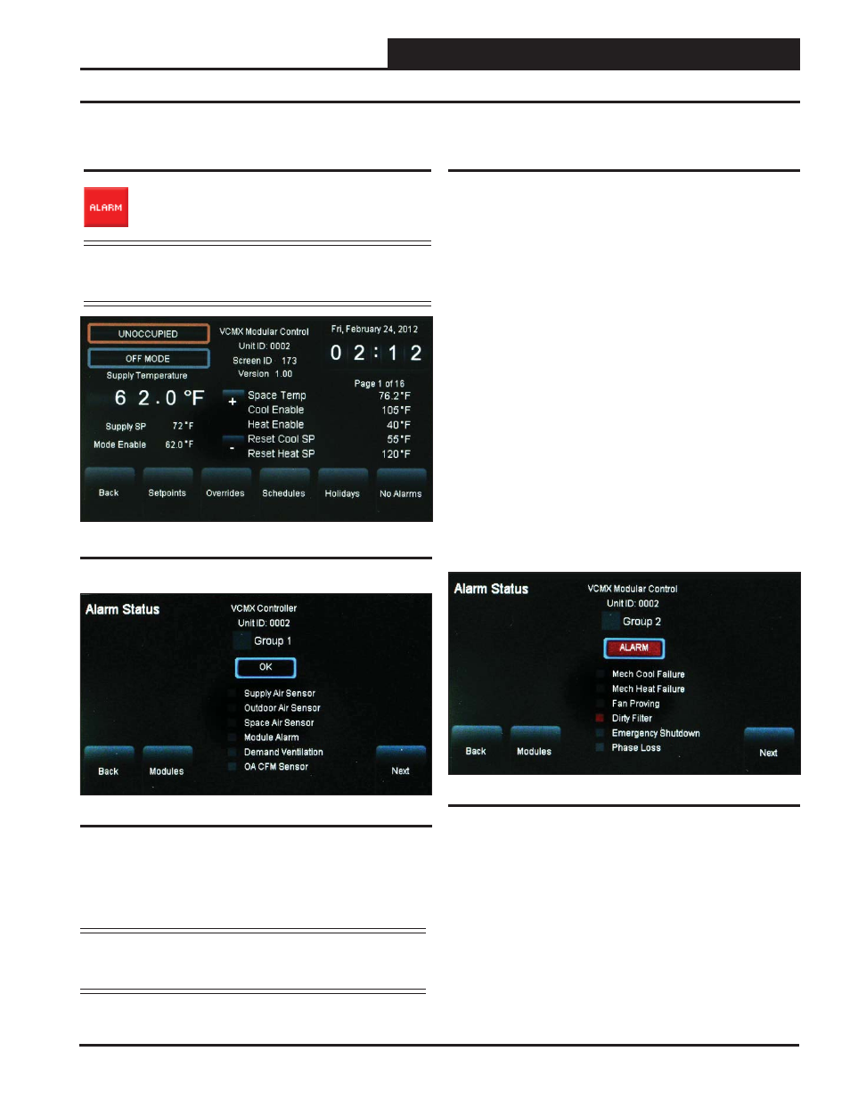 Vcm, vcm-x & vcb-x controllers | Orion System OE392-10 System Manager TS User Manual | Page 21 / 80