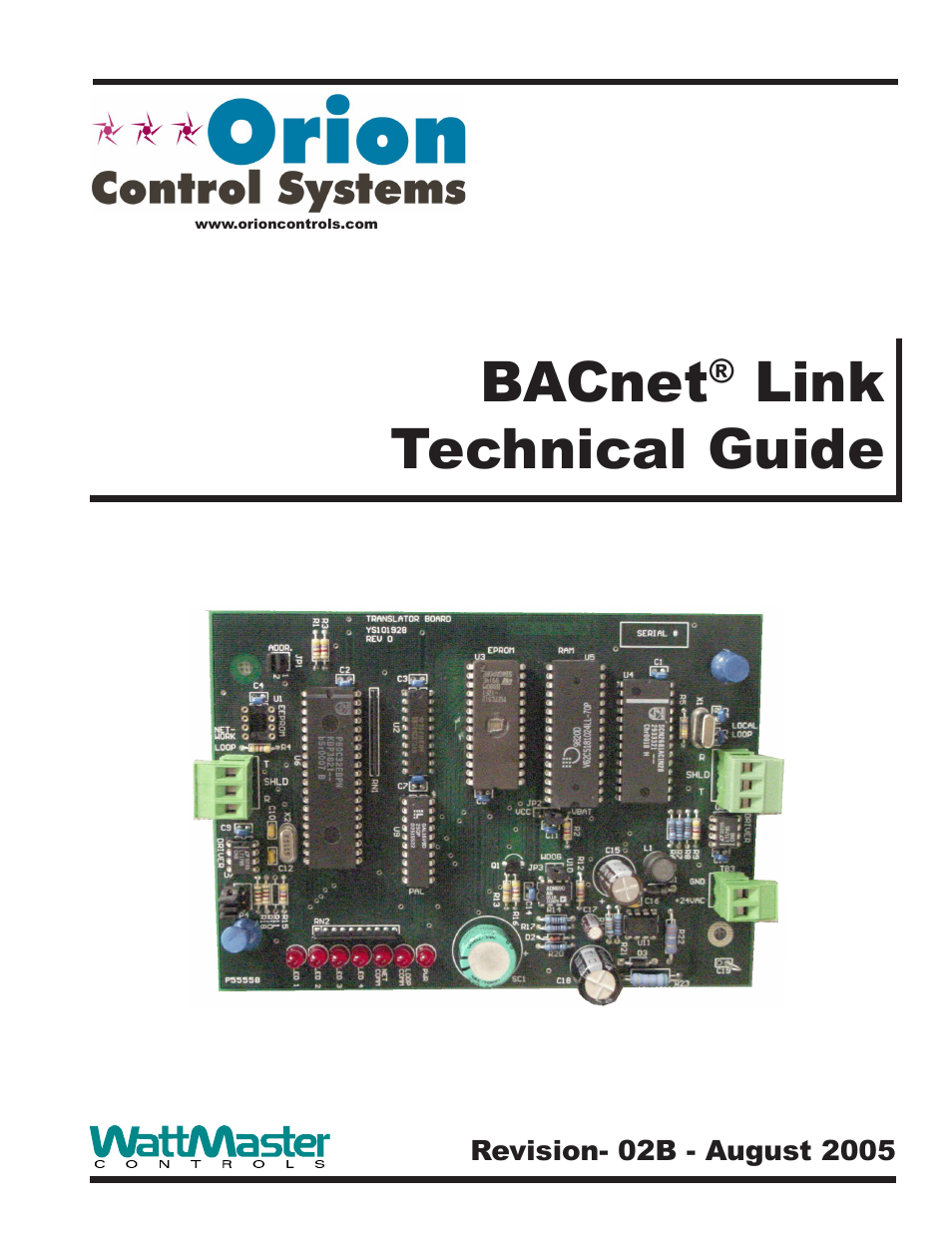 Orion System BACnet Link User Manual | 24 pages