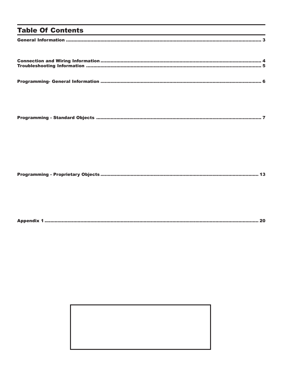 Orion System BACnet Link User Manual | Page 2 / 24