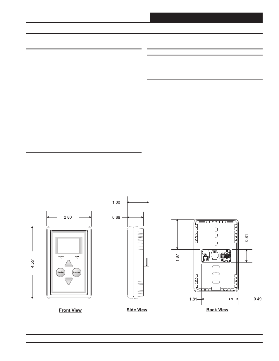 Digital room sensor, Mounting and wiring | Orion System Digital Room v.1 User Manual | Page 5 / 16