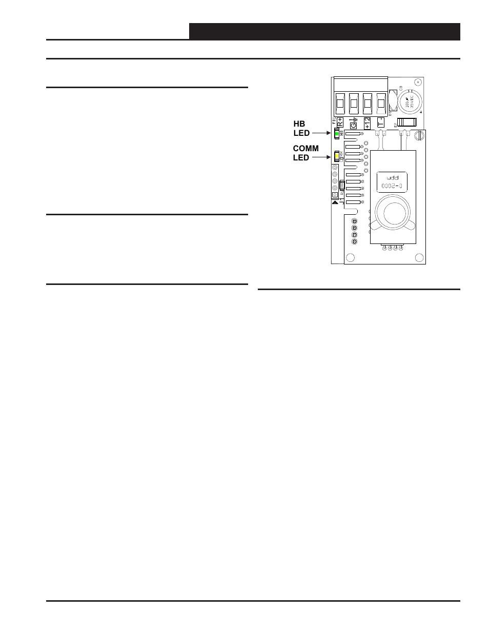 Troubleshooting, Technical guide duct mounted e-bus co, Sensor technical guide 7 | Using leds to troubleshoot, Altitude correction, Tb1 terminal block (co, Reading) | Orion System OE256-07 Duct Mounted v.1 User Manual | Page 7 / 8